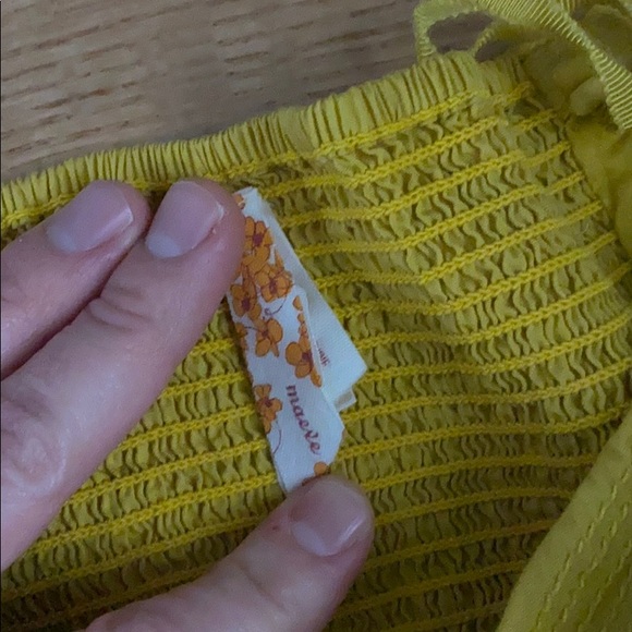 Anthropologie Maeve Strapless Neon Block Dress - Picture 5 of 5